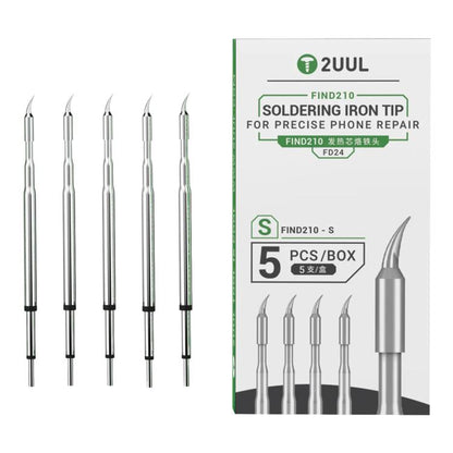 2uul 5 in 1 Soldering Iron Tips for Most C210 Soldering Station, Model:FD24 S - Soldering Iron Tip by 2UUL | Online Shopping UK | buy2fix
