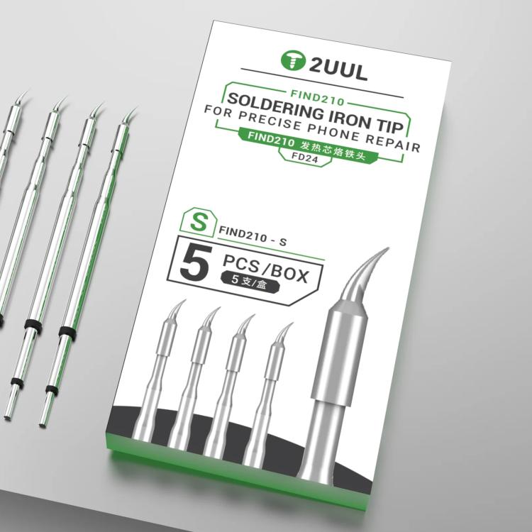 2uul 5 in 1 Soldering Iron Tips for Most C210 Soldering Station, Model:FD24 S - Soldering Iron Tip by 2UUL | Online Shopping UK | buy2fix