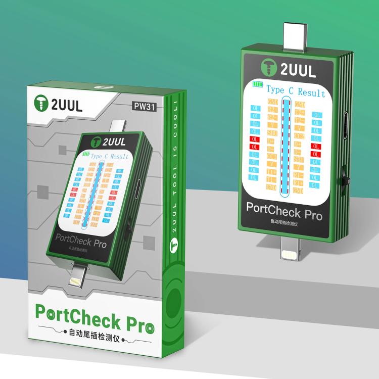 2uul PW31 PortCheck Pro 5V / 2A Type-C / Lighting Interface Automatic Tail Plug Detector - Test Tools by 2UUL | Online Shopping UK | buy2fix
