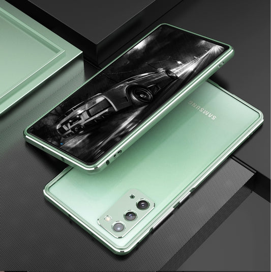 For Samsung Galaxy Note20 Ultra Aluminum Alloy Shockproof Protective Bumper Frame(Ice Mint) - Galaxy Note20 Ultra Cases by buy2fix | Online Shopping UK | buy2fix