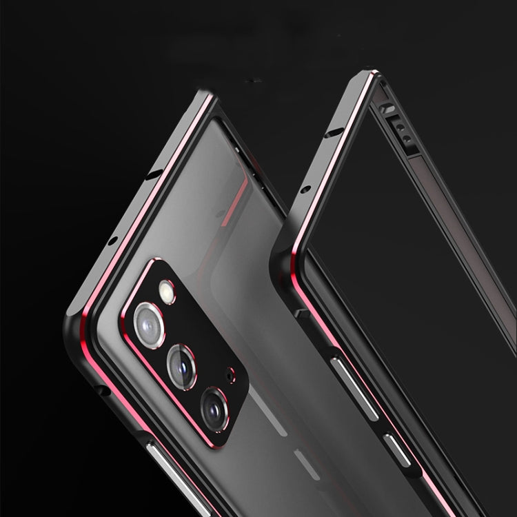 For Samsung Galaxy Note20 Ultra Aluminum Alloy Shockproof Protective Bumper Frame(Ice Mint) - Galaxy Note20 Ultra Cases by buy2fix | Online Shopping UK | buy2fix