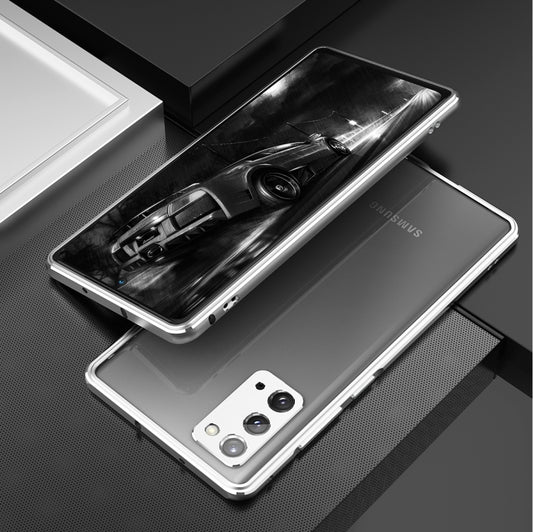 For Samsung Galaxy Note20 Ultra Aluminum Alloy Shockproof Protective Bumper Frame(Silver) - Galaxy Note20 Ultra Cases by buy2fix | Online Shopping UK | buy2fix