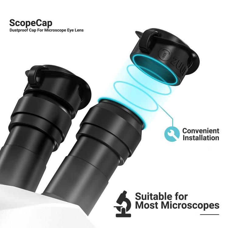 2uul MS81 ScopeCap Dustproof Cap - Microscope Magnifier Series by 2UUL | Online Shopping UK | buy2fix