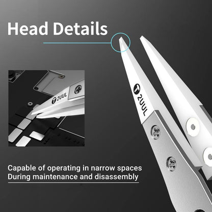 2uul TW31 Ultrahard Insulative Ceramic Tweezer - Tweezers by 2UUL | Online Shopping UK | buy2fix