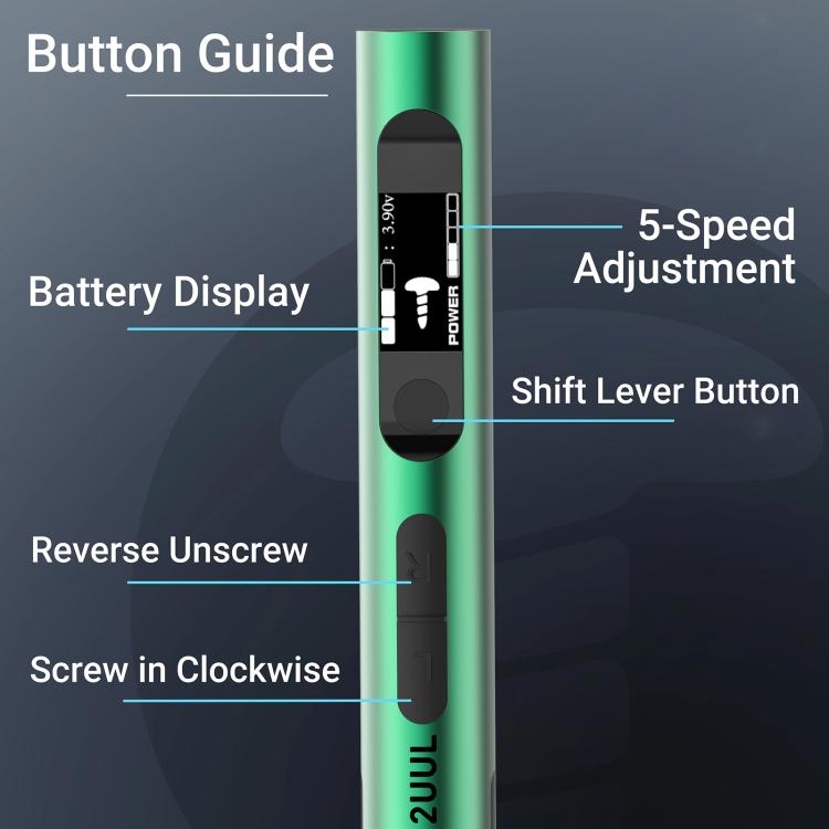 2uul SD11 Espresso Electric Screwdriver Set - Screwdriver Set by 2UUL | Online Shopping UK | buy2fix
