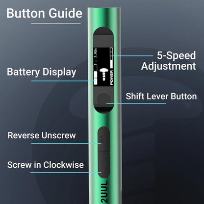 2uul SD11 Espresso Electric Screwdriver Set - Screwdriver Set by 2UUL | Online Shopping UK | buy2fix