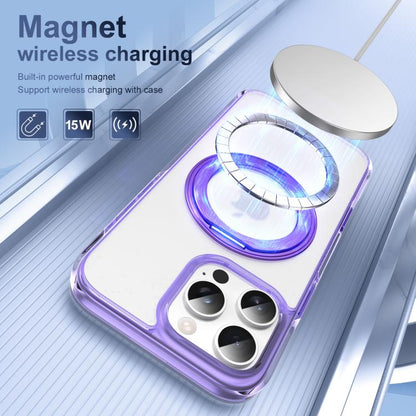 For iPhone 16 Pro Max Translucent Frosted MagSafe Holder Phone Case with AI Button(Purple) - iPhone 16 Pro Max Cases by buy2fix | Online Shopping UK | buy2fix