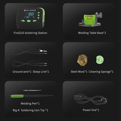 2uul FD01 Find210 60W High-Power AC Transformer Soldering Station, Plug:US Plug - Soldering Iron Set by 2UUL | Online Shopping UK | buy2fix