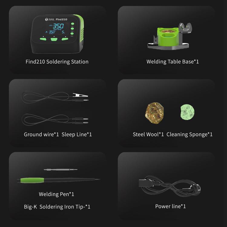2uul FD01 Find210 60W High-Power AC Transformer Soldering Station, Plug:UK Plug - Soldering Iron Set by 2UUL | Online Shopping UK | buy2fix