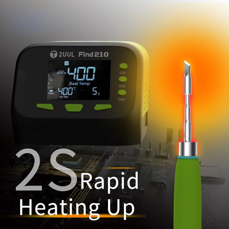 2uul FD01 Find210 60W High-Power AC Transformer Soldering Station, Plug:UK Plug - Soldering Iron Set by 2UUL | Online Shopping UK | buy2fix