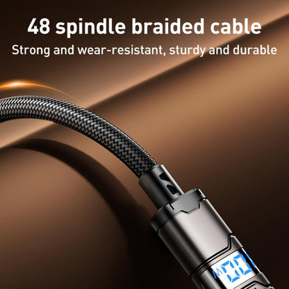 REMAX C01-CC 100W Type-C to Type-C Nylon Braided Data Cable, Length: 1.2m(Black) - USB-C & Type-C Cable by REMAX | Online Shopping UK | buy2fix