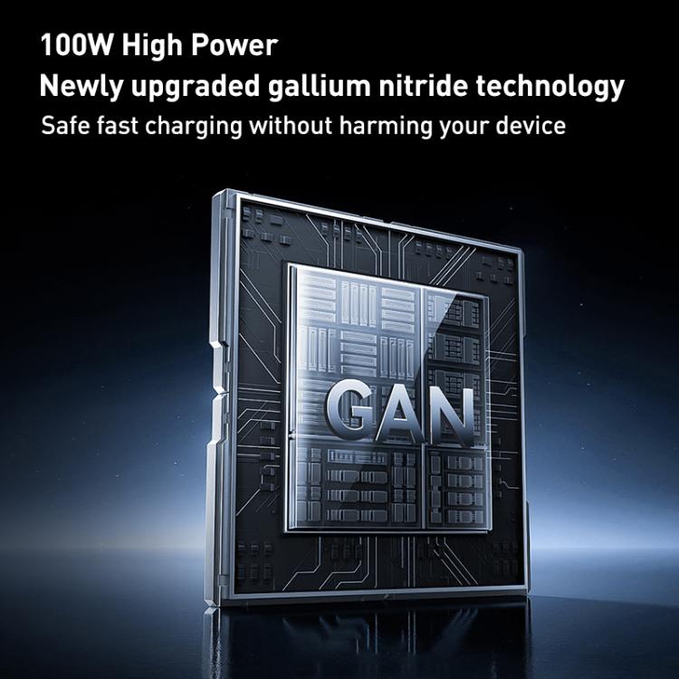 REMAX U2-AC 100W USB and Dual Type-C GaN Digital Display Fast Charger, Specification:EU Plug - USB Charger by REMAX | Online Shopping UK | buy2fix