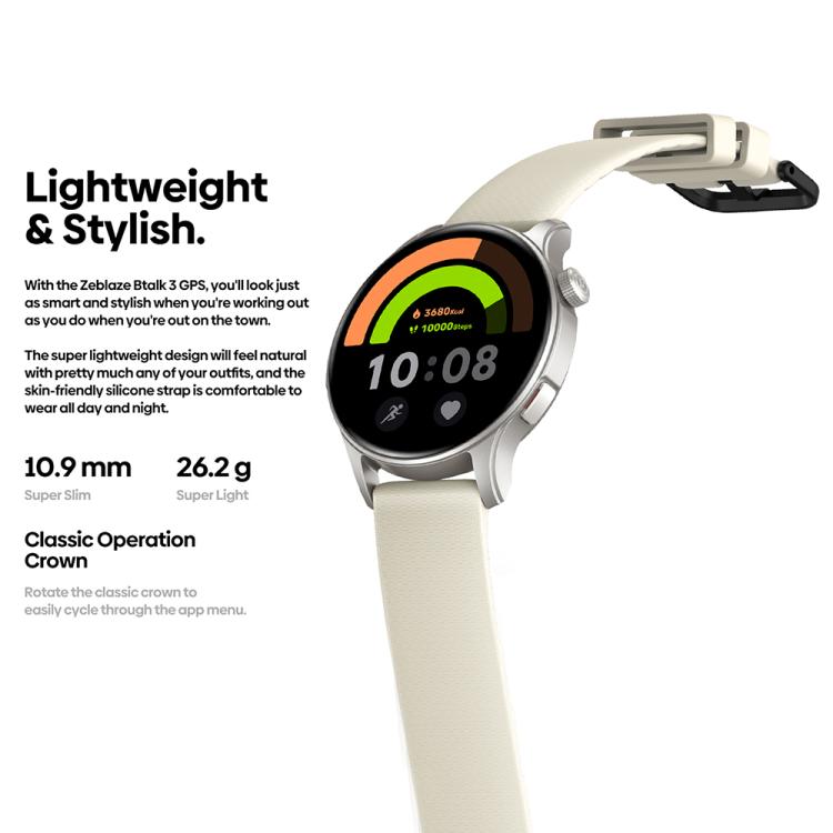 Zeblaze Btalk 3 GPS 1.43 inch HD AMOLED Screen Health Fitness Smart Watch, Support Bluetooth Call(Space Gray) - Smart Watches by Zeblaze | Online Shopping UK | buy2fix