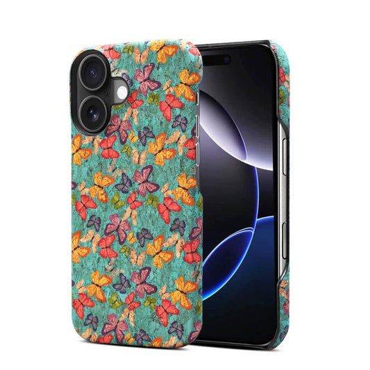 For iPhone 16 Plus Denior A16 Flower Language Series MagSafe PC Phone Case(Butterflies) - iPhone 16 Plus Cases by Denior | Online Shopping UK | buy2fix