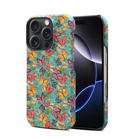 For iPhone 16 Pro Denior A16 Flower Language Series MagSafe PC Phone Case(Butterflies) - iPhone 16 Pro Cases by Denior | Online Shopping UK | buy2fix