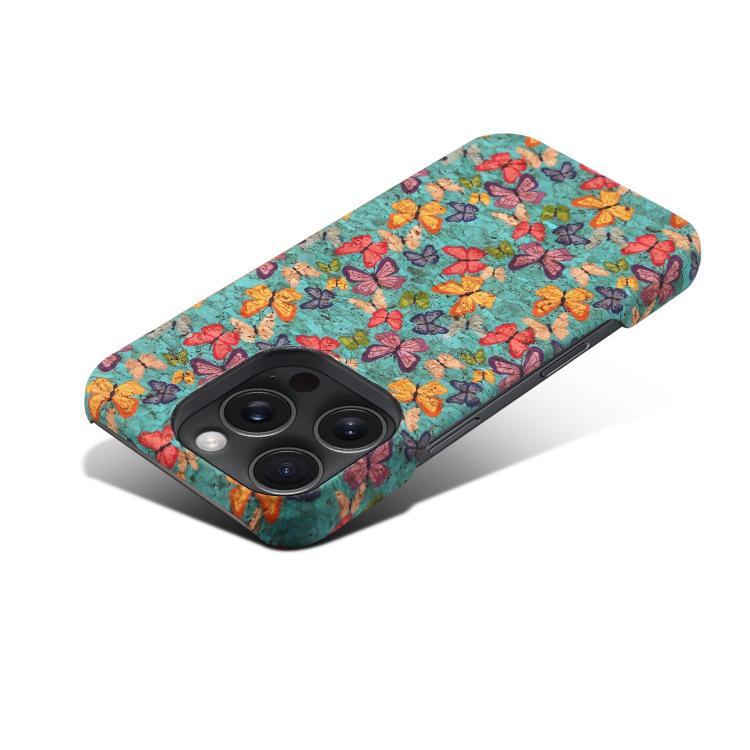 For iPhone 16 Pro Denior A16 Flower Language Series MagSafe PC Phone Case(Butterflies) - iPhone 16 Pro Cases by Denior | Online Shopping UK | buy2fix