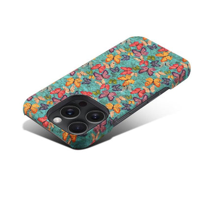 For iPhone 16 Pro Denior A16 Flower Language Series MagSafe PC Phone Case(Butterflies) - iPhone 16 Pro Cases by Denior | Online Shopping UK | buy2fix