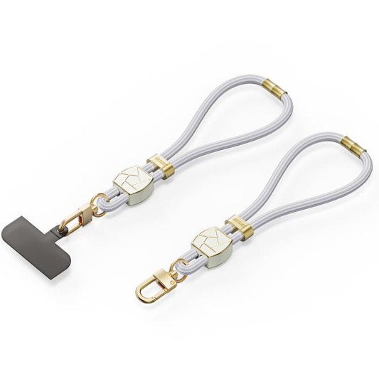 DUX DUCIS Garden Series Broken Ice Pattern Adjustable Short Phone Lanyard(Grey) - Lanyards & Wrist Straps by DUX DUCIS | Online Shopping UK | buy2fix