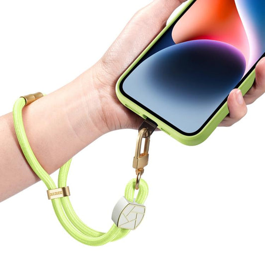 DUX DUCIS Garden Series Broken Ice Pattern Adjustable Short Phone Lanyard(Green Yellow) - Lanyards & Wrist Straps by DUX DUCIS | Online Shopping UK | buy2fix