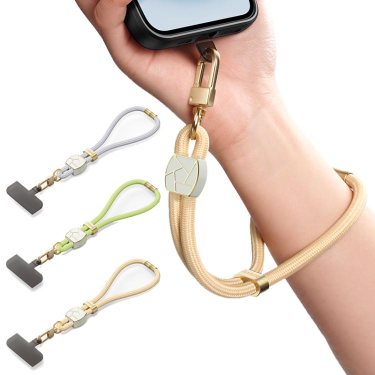 DUX DUCIS Garden Series Broken Ice Pattern Adjustable Short Phone Lanyard(Green Yellow) - Lanyards & Wrist Straps by DUX DUCIS | Online Shopping UK | buy2fix