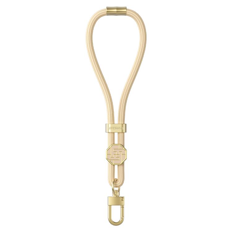 DUX DUCIS Garden Series Swastika Pattern Adjustable Short Phone Lanyard(Glaze Yellow) - Lanyards & Wrist Straps by DUX DUCIS | Online Shopping UK | buy2fix