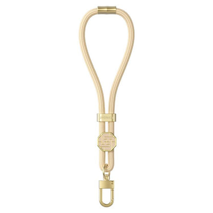 DUX DUCIS Garden Series Swastika Pattern Adjustable Short Phone Lanyard(Glaze Yellow) - Lanyards & Wrist Straps by DUX DUCIS | Online Shopping UK | buy2fix