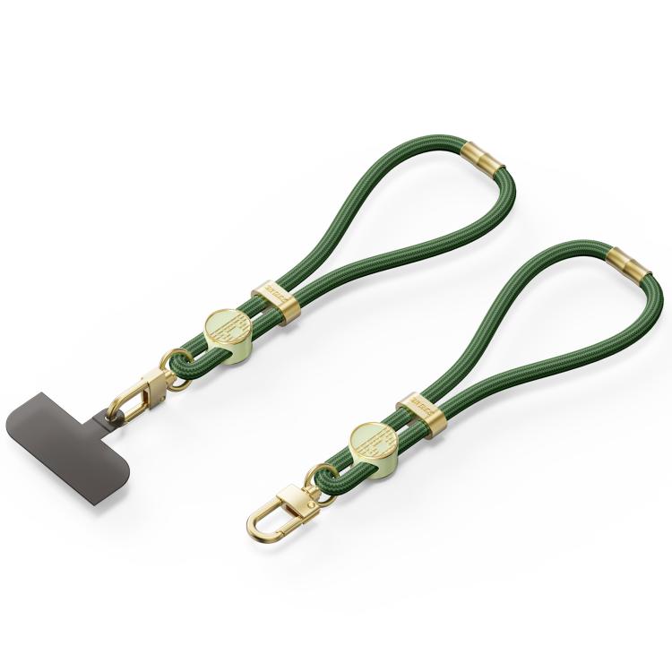 DUX DUCIS Garden Series Tile Pattern Adjustable Short Phone Lanyard(Army Green) - Lanyards & Wrist Straps by DUX DUCIS | Online Shopping UK | buy2fix