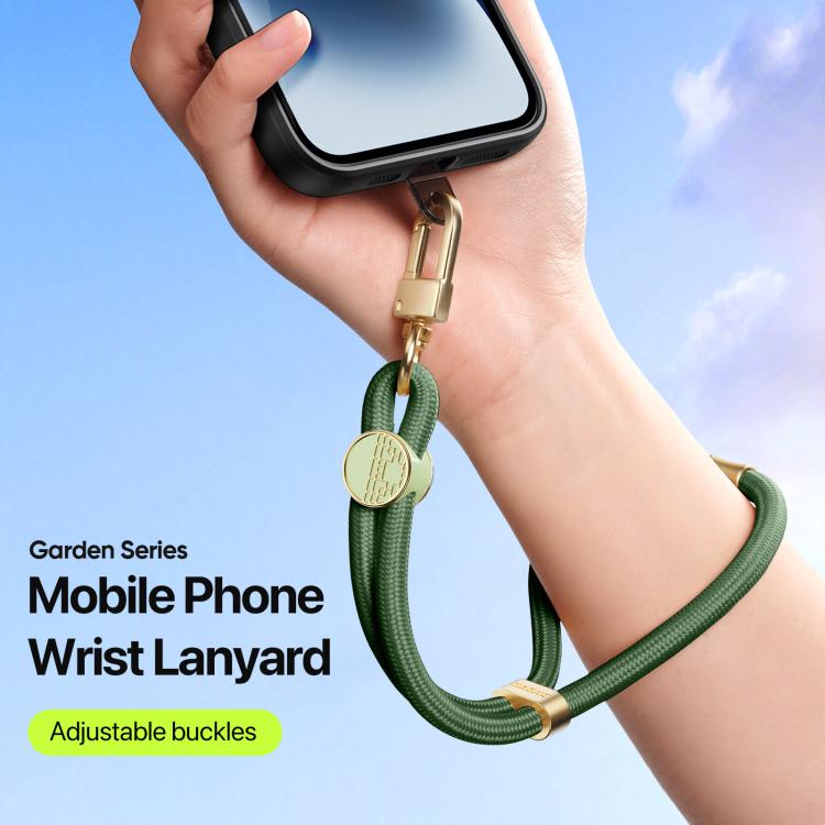 DUX DUCIS Garden Series Tile Pattern Adjustable Short Phone Lanyard(Army Green) - Lanyards & Wrist Straps by DUX DUCIS | Online Shopping UK | buy2fix