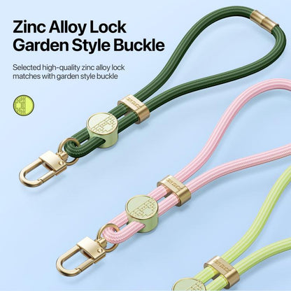 DUX DUCIS Garden Series Tile Pattern Adjustable Short Phone Lanyard(Army Green) - Lanyards & Wrist Straps by DUX DUCIS | Online Shopping UK | buy2fix