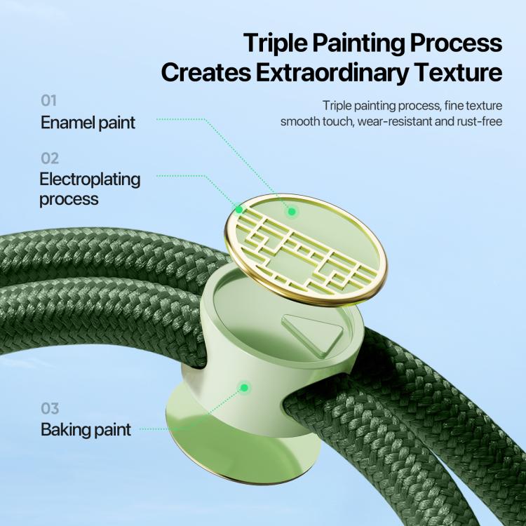 DUX DUCIS Garden Series Tile Pattern Adjustable Short Phone Lanyard(Army Green) - Lanyards & Wrist Straps by DUX DUCIS | Online Shopping UK | buy2fix