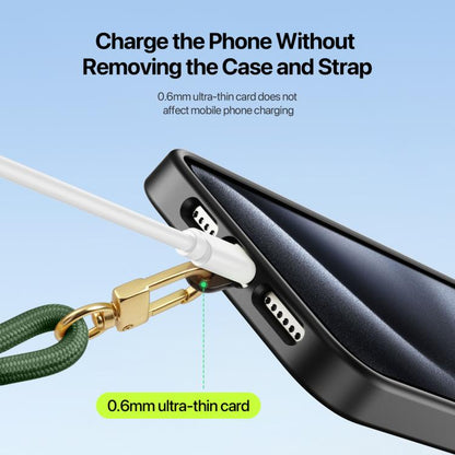 DUX DUCIS Garden Series Tile Pattern Adjustable Short Phone Lanyard(Army Green) - Lanyards & Wrist Straps by DUX DUCIS | Online Shopping UK | buy2fix