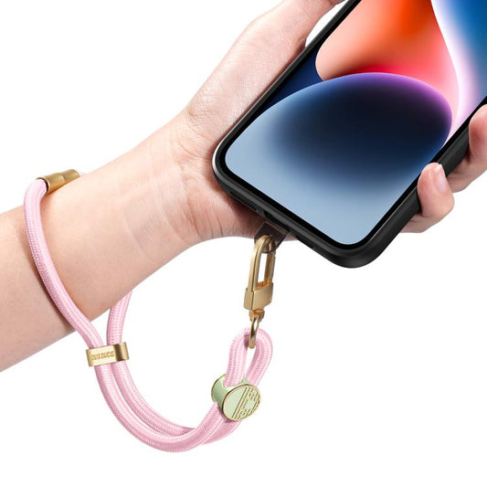 DUX DUCIS Garden Series Tile Pattern Adjustable Short Phone Lanyard(Light Pink) - Lanyards & Wrist Straps by DUX DUCIS | Online Shopping UK | buy2fix