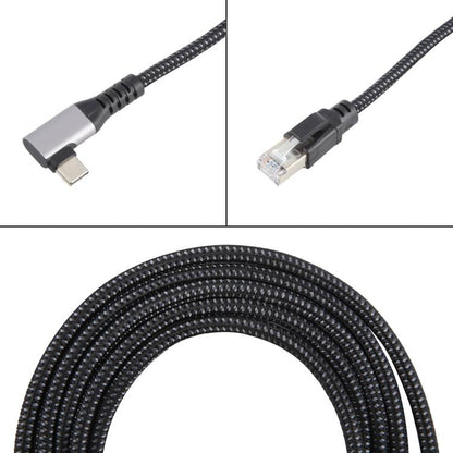 2m RJ45 to Type-C / USB 2-in-1 High Speed Network Card Ethernet Cable - Lan Cable and Tools by buy2fix | Online Shopping UK | buy2fix