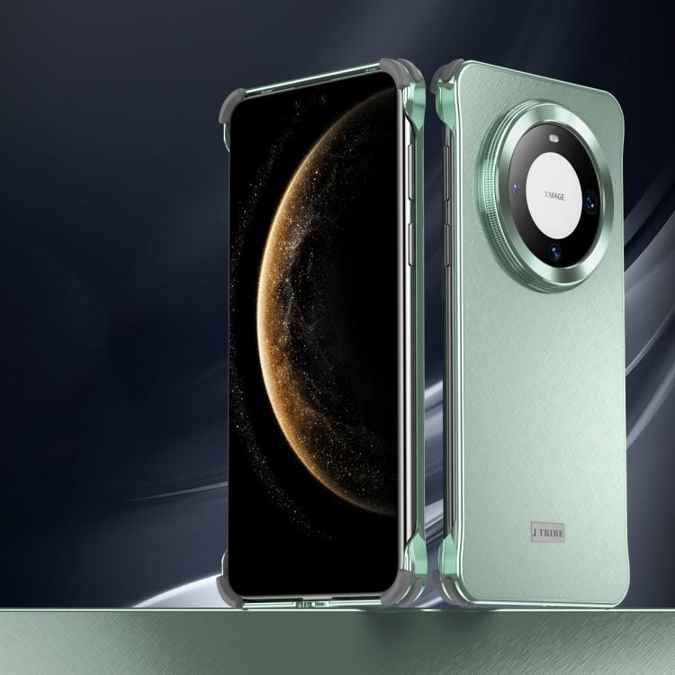 For Huawei Mate 60 Micro Frosted Metal Phone Case(Green) - Huawei Cases by buy2fix | Online Shopping UK | buy2fix
