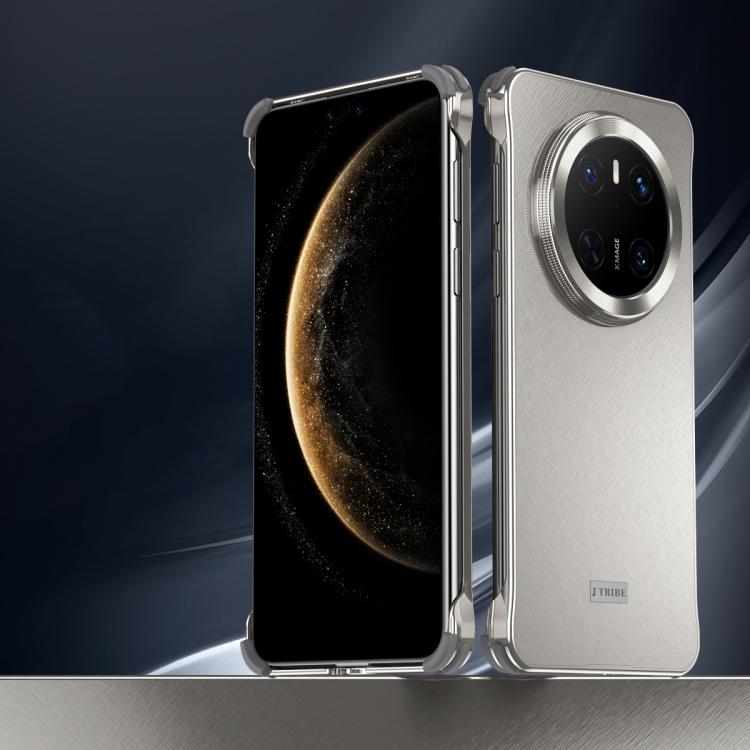 For Huawei Mate 70 Micro Frosted Metal Phone Case(Titanium) - Huawei Cases by buy2fix | Online Shopping UK | buy2fix