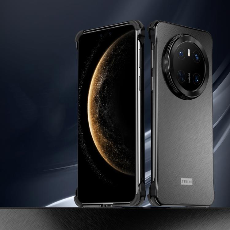 For Huawei Mate 70 Micro Frosted Metal Phone Case(Black) - Huawei Cases by buy2fix | Online Shopping UK | buy2fix