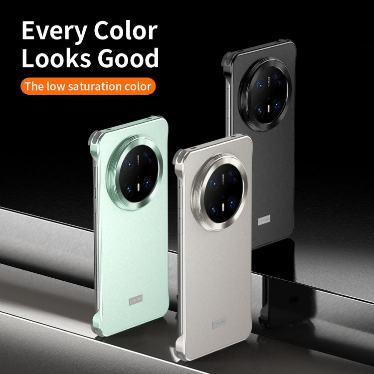 For Huawei Mate 70 Micro Frosted Metal Phone Case(Titanium) - Huawei Cases by buy2fix | Online Shopping UK | buy2fix