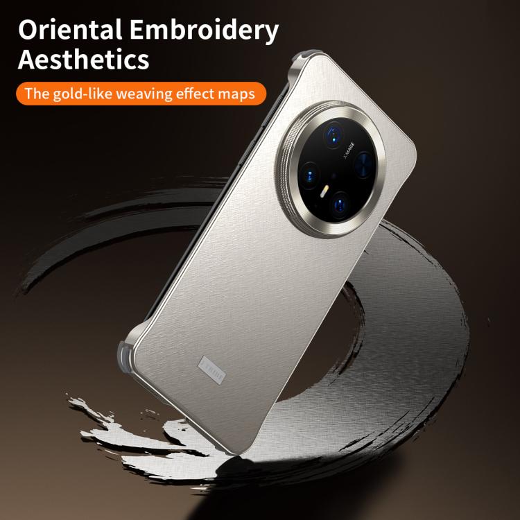 For Huawei Mate 70 Pro Micro Frosted Metal Phone Case(Titanium) - Huawei Cases by buy2fix | Online Shopping UK | buy2fix