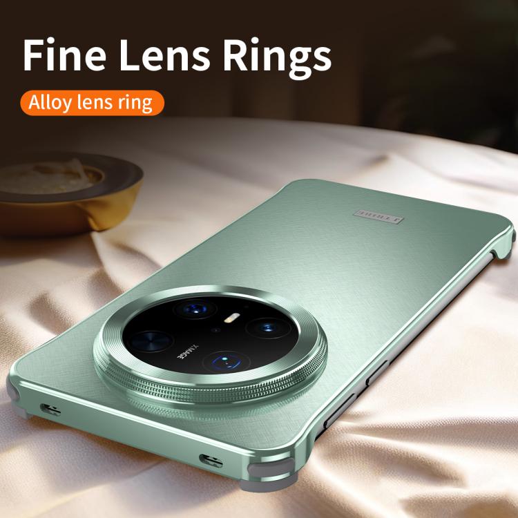 For Huawei Mate 70 Micro Frosted Metal Phone Case(Green) - Huawei Cases by buy2fix | Online Shopping UK | buy2fix
