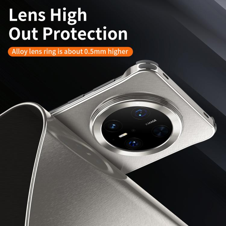 For Huawei Mate 70 Micro Frosted Metal Phone Case(Black) - Huawei Cases by buy2fix | Online Shopping UK | buy2fix