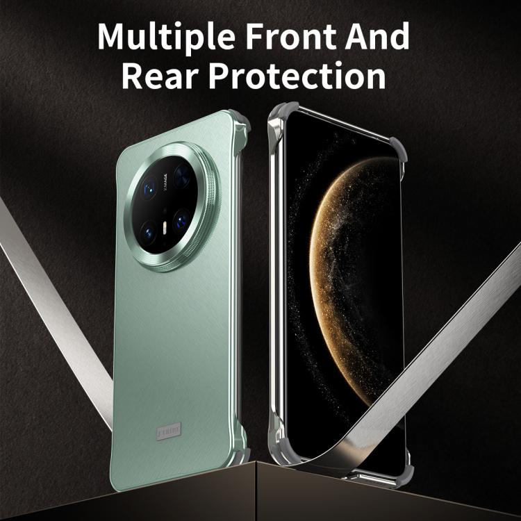 For Huawei Mate 70 Pro Micro Frosted Metal Phone Case(Titanium) - Huawei Cases by buy2fix | Online Shopping UK | buy2fix