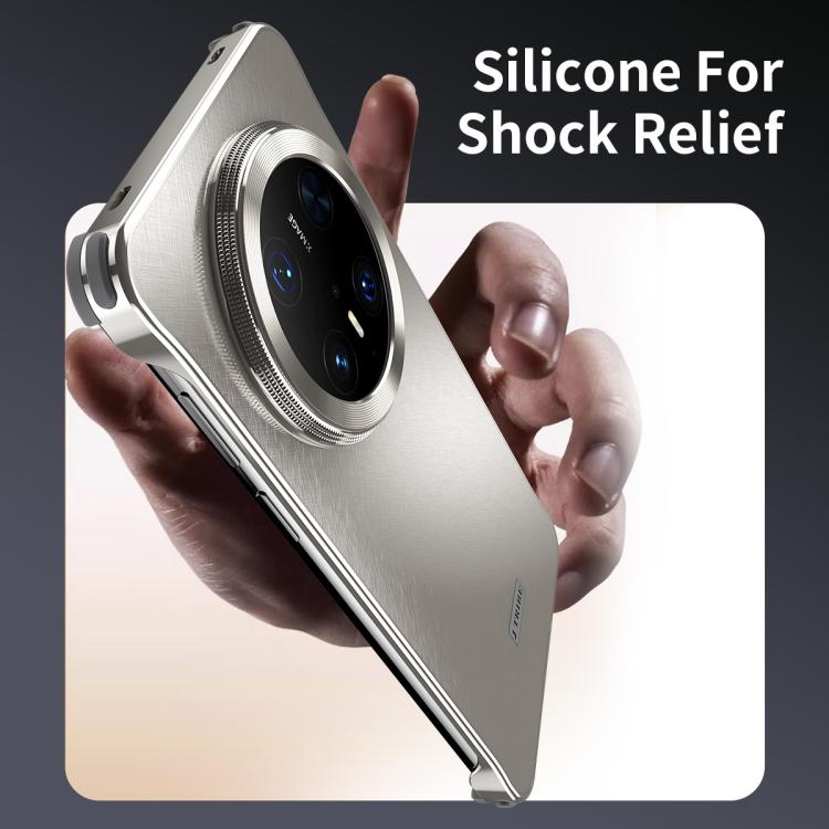 For Huawei Mate 70 Pro Micro Frosted Metal Phone Case(Titanium) - Huawei Cases by buy2fix | Online Shopping UK | buy2fix