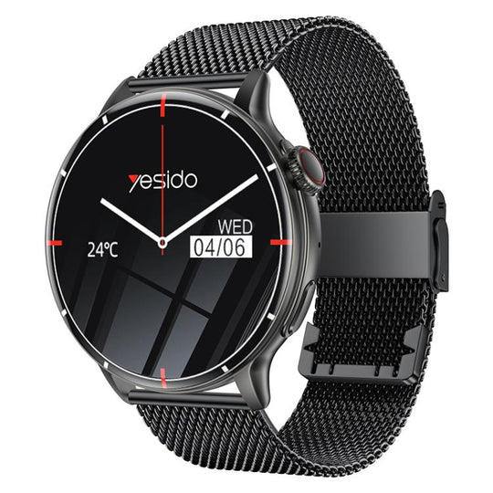 Yesido IO28 Smart Watch, 1.51 inch Screen, Support BT Call / Heart Rate(Black)