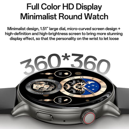 Yesido IO28 Smart Watch, 1.51 inch Screen, Support BT Call / Heart Rate(Black) - Smart Watches by Yesido | Online Shopping UK | buy2fix