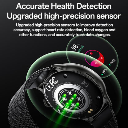 Yesido IO28 Smart Watch, 1.51 inch Screen, Support BT Call / Heart Rate(Black) - Smart Watches by Yesido | Online Shopping UK | buy2fix