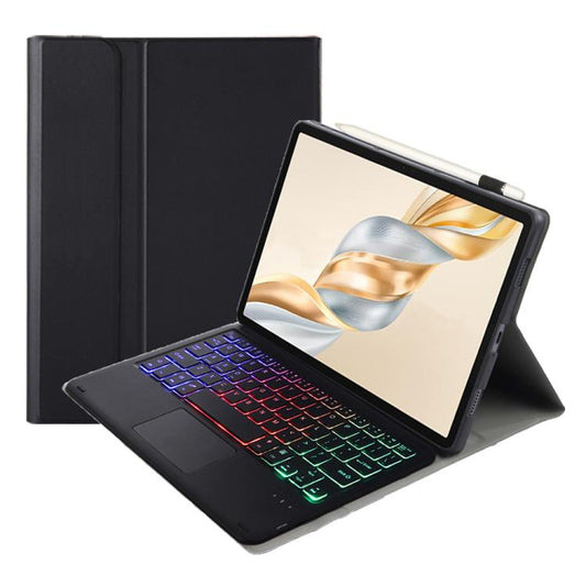 For Honor Pad X9 Pro 11.5 AH28-AS Ultra-thin Detachable Backlight Bluetooth Keyboard Leather Tablet Case with Touchpad(Black) - Huawei Keyboard by buy2fix | Online Shopping UK | buy2fix