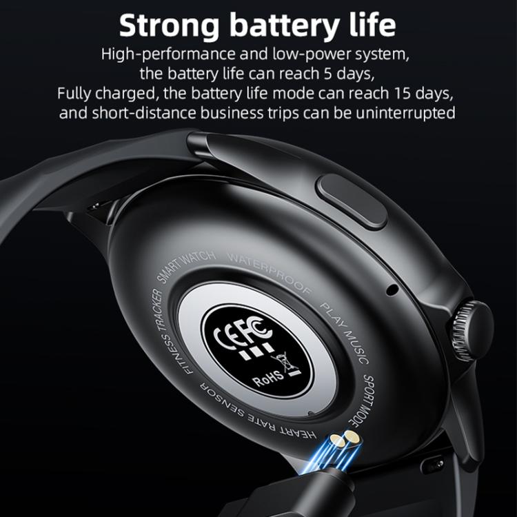 Yesido IO29 Waterproof Smart BT Watch, 1.39 inch Screen, Support BT Call / Heart Rate(Black) - Smart Watches by Yesido | Online Shopping UK | buy2fix