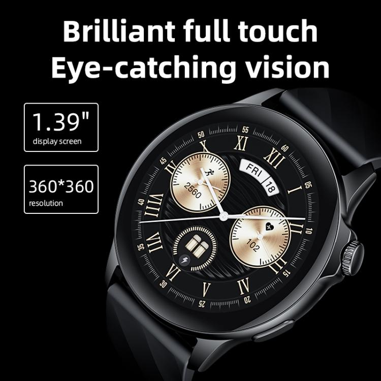 Yesido IO29 Waterproof Smart BT Watch, 1.39 inch Screen, Support BT Call / Heart Rate(Black) - Smart Watches by Yesido | Online Shopping UK | buy2fix