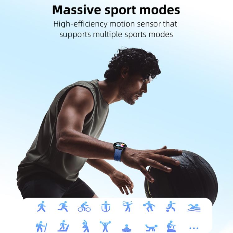 Yesido IO29 Waterproof Smart BT Watch, 1.39 inch Screen, Support BT Call / Heart Rate(Black) - Smart Watches by Yesido | Online Shopping UK | buy2fix