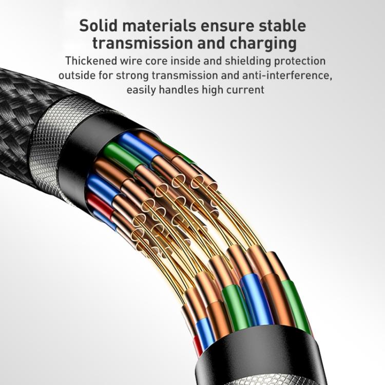 Yesido 3A USB to Type-C Fast Charging Cable, Length:1.2m(Black) - USB-C & Type-C Cable by Yesido | Online Shopping UK | buy2fix